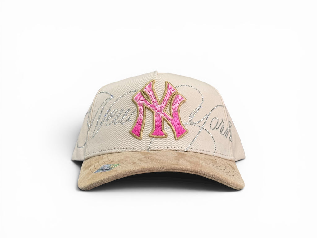 Caps Fans NY Crystals Pink