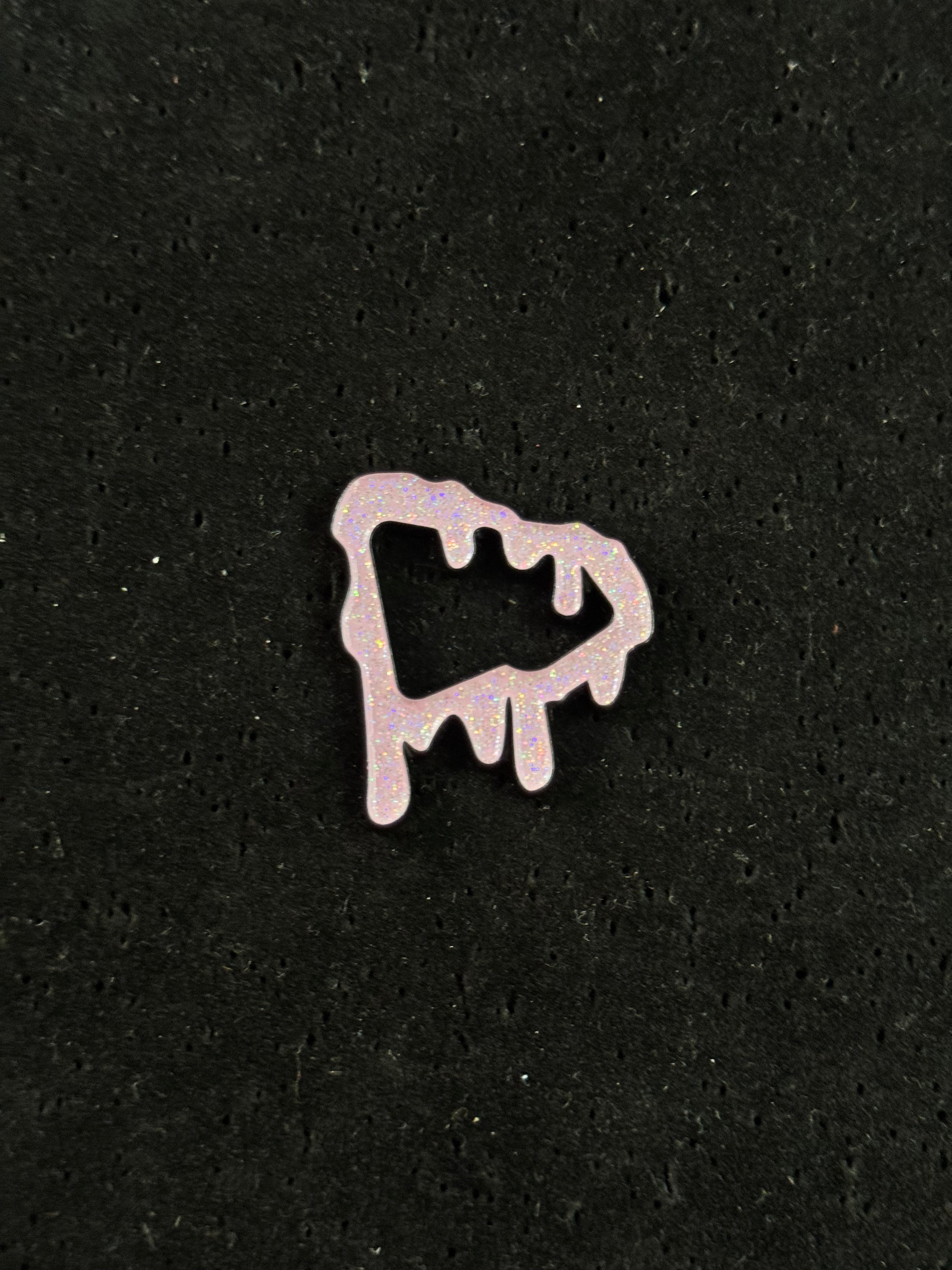 Pin Contorno Rosa Brillante