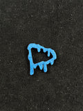 Pin Contorno Azul Brillante