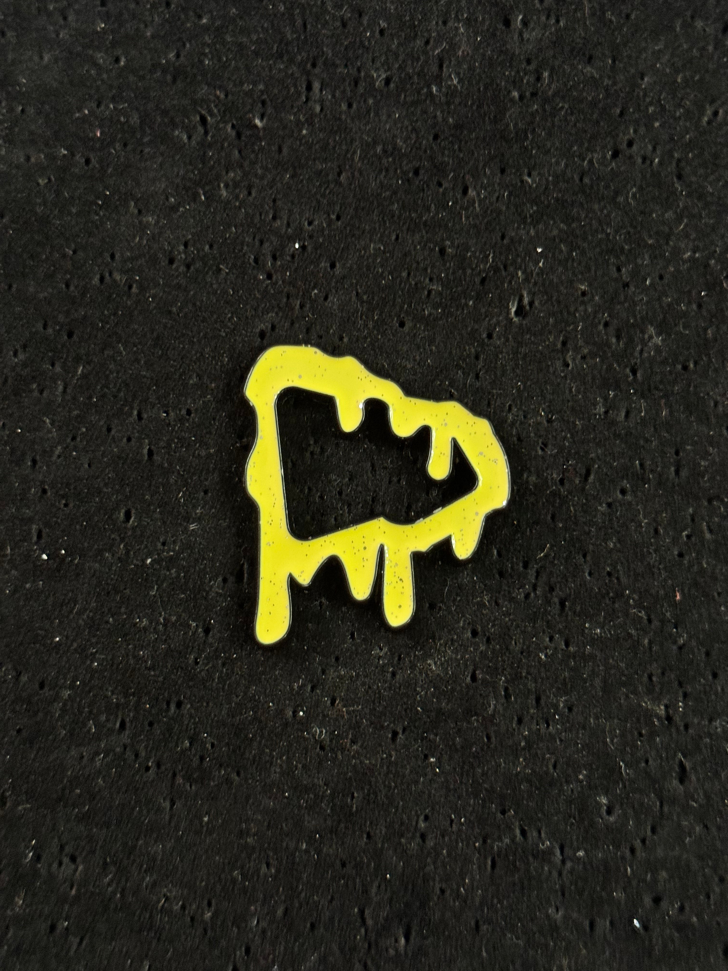 Pin Contorno Amarillo Brillante