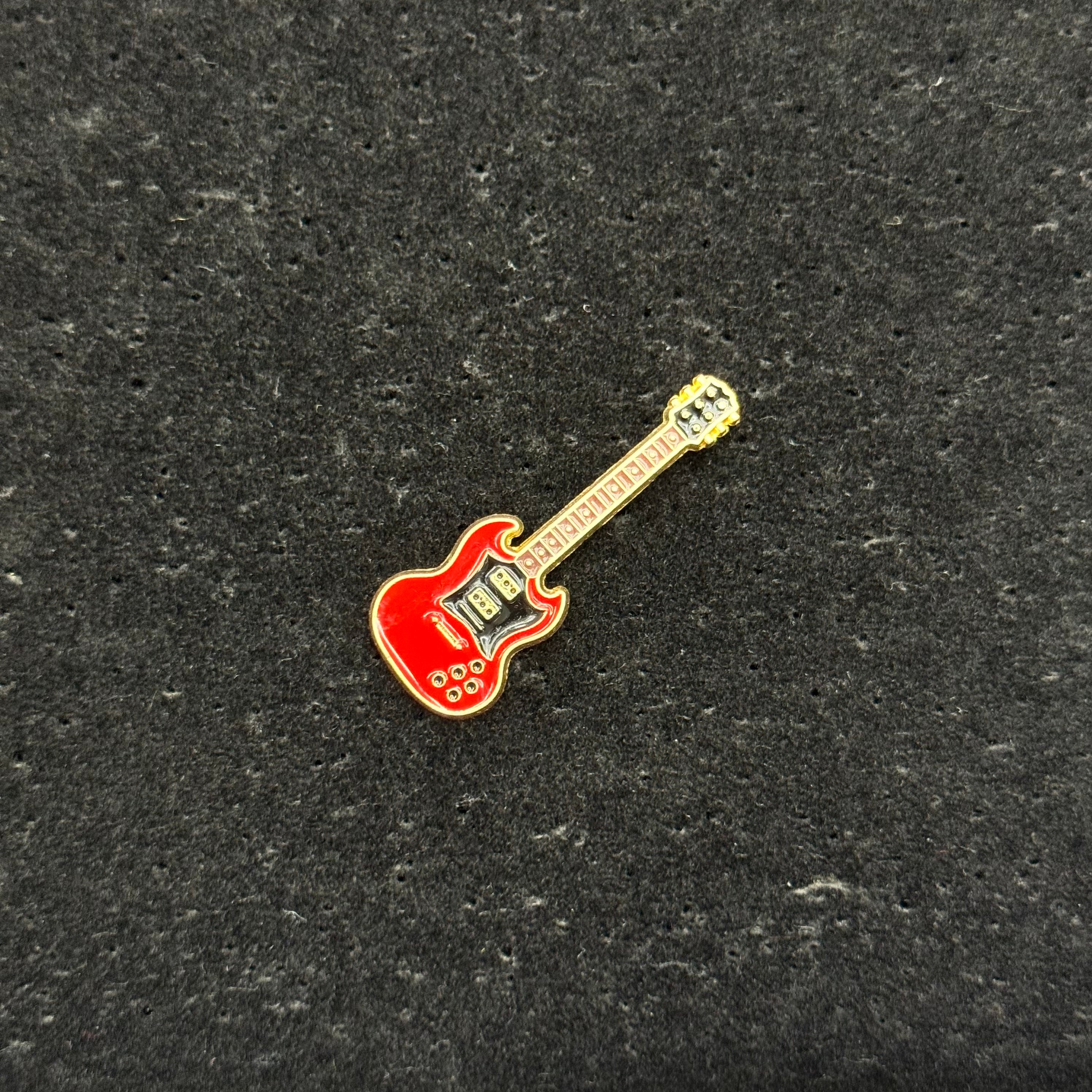 Pin Guitarra Roja